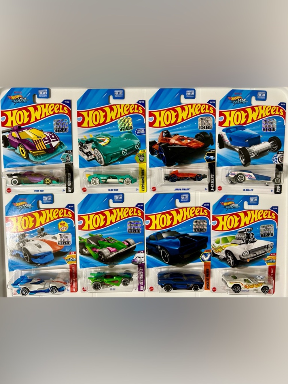 Hot Wheels 2025 Factory Sealed 8 Car Bundle
